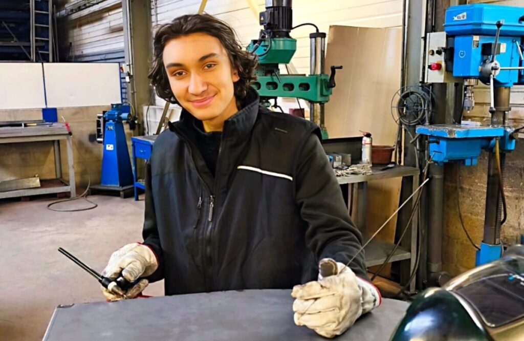 Jules Technicien en Chaudronnerie en alternance
